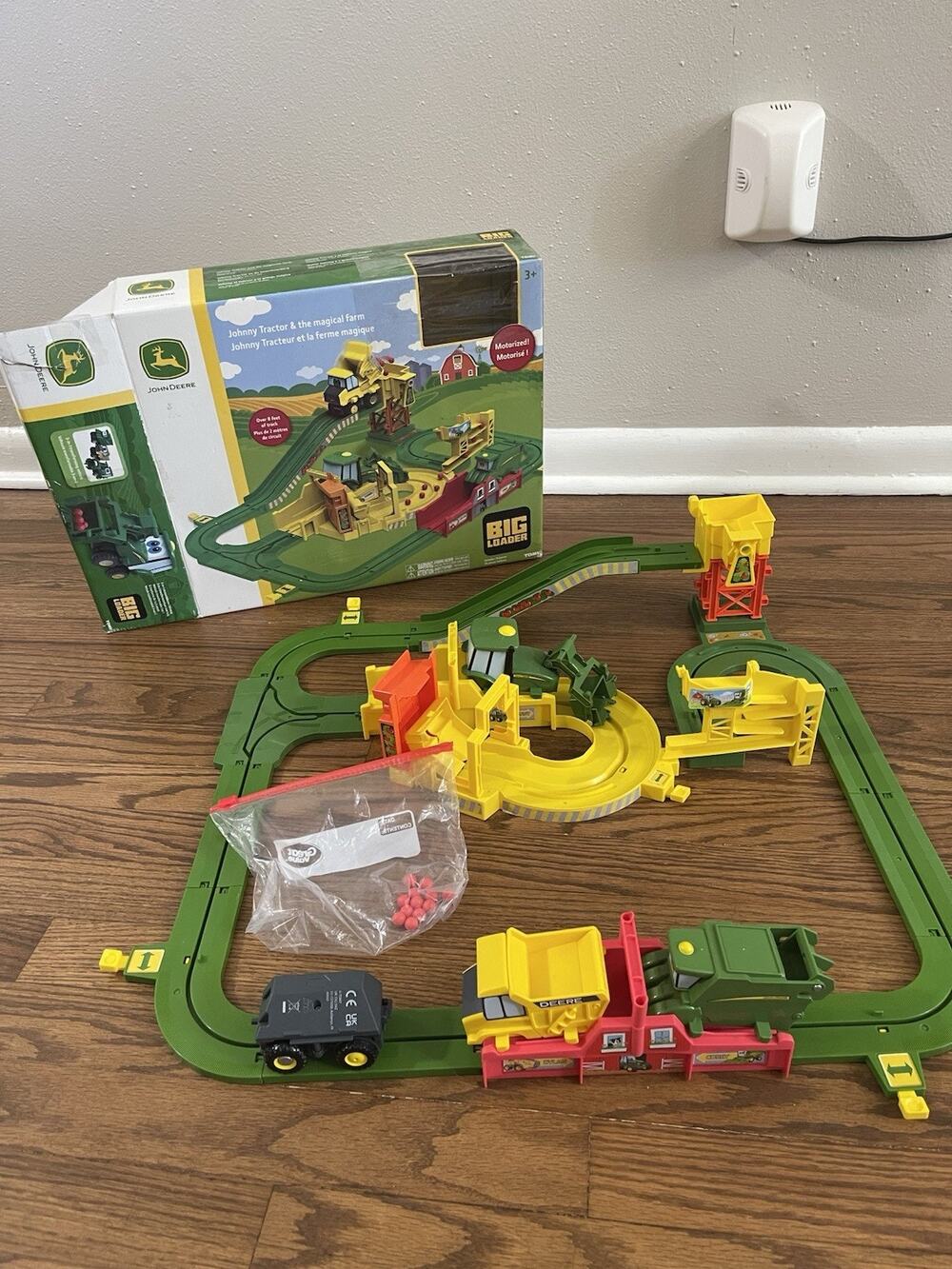 Rare John Deere Big Loader Tomy Johnny Tractor & the Magical Farm Motorized Toy